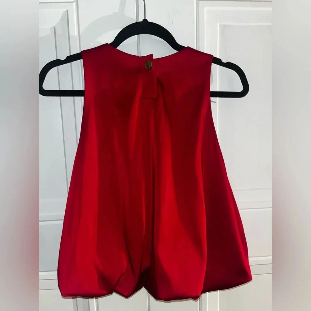Zara Red Balloon Top